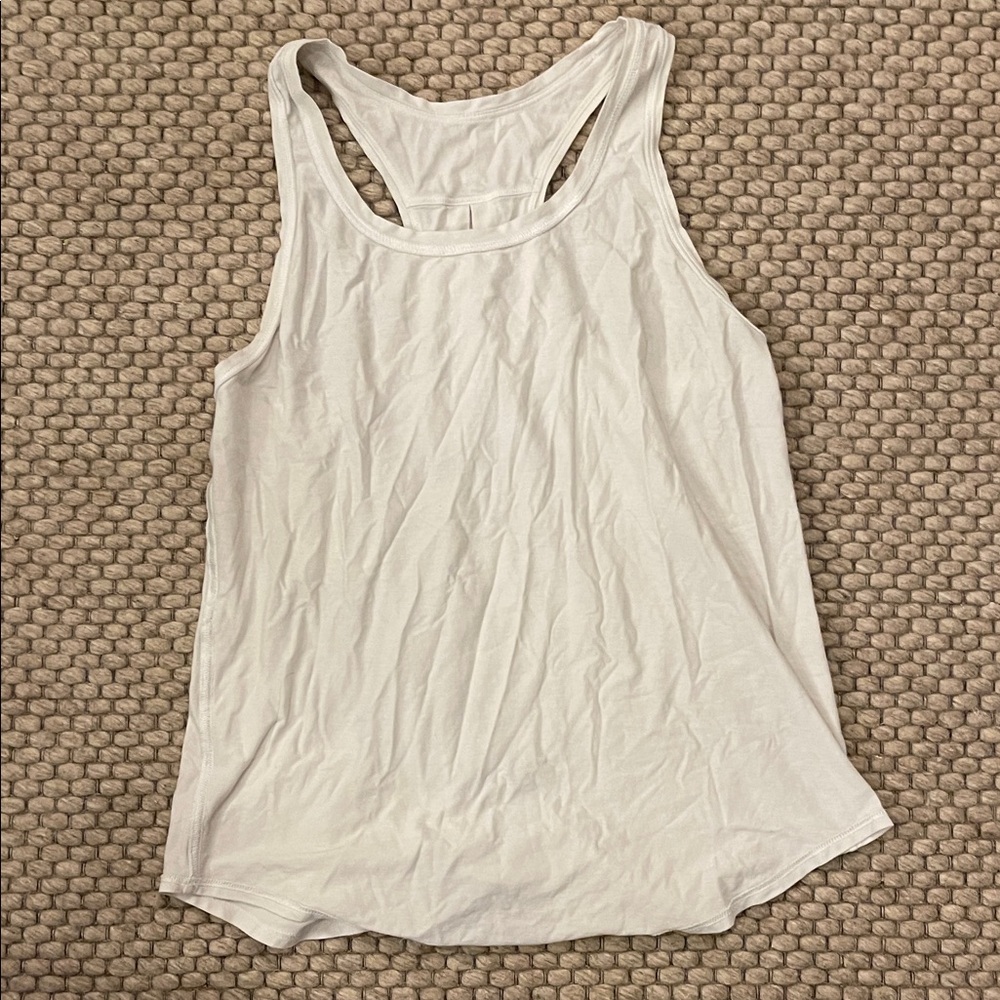 Women’s Lululemon  White Racerback Tank Top size 6